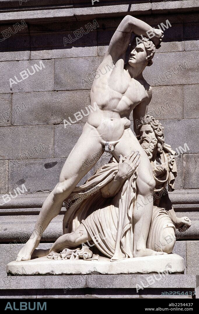 JOSE ALVAREZ CUBERO. ESCULTOR ESPAÑOL . PRIEGO 1768 - 1827. NEOCLASICISMO ESPAÑOL. " LA DEFENSA DE ZARAGOZA " , AÑO 1825.