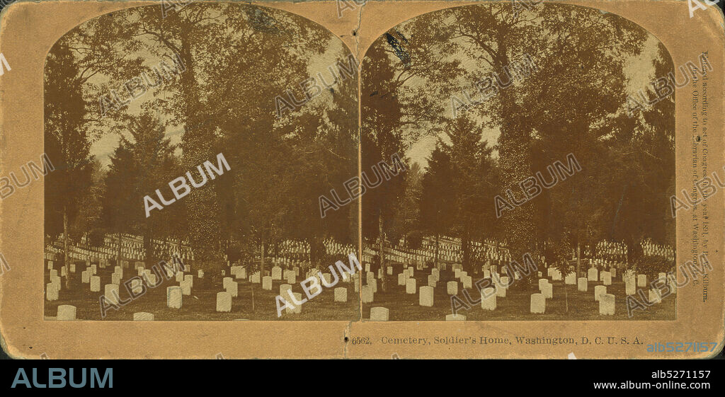 Cemetery, Soldiers Home, Washington, D.C., U.S.A.., Kilburn, B. W. (Benjamin West) (1827-1909), United States Soldiers' Home, 1880, Washington (D.C.).