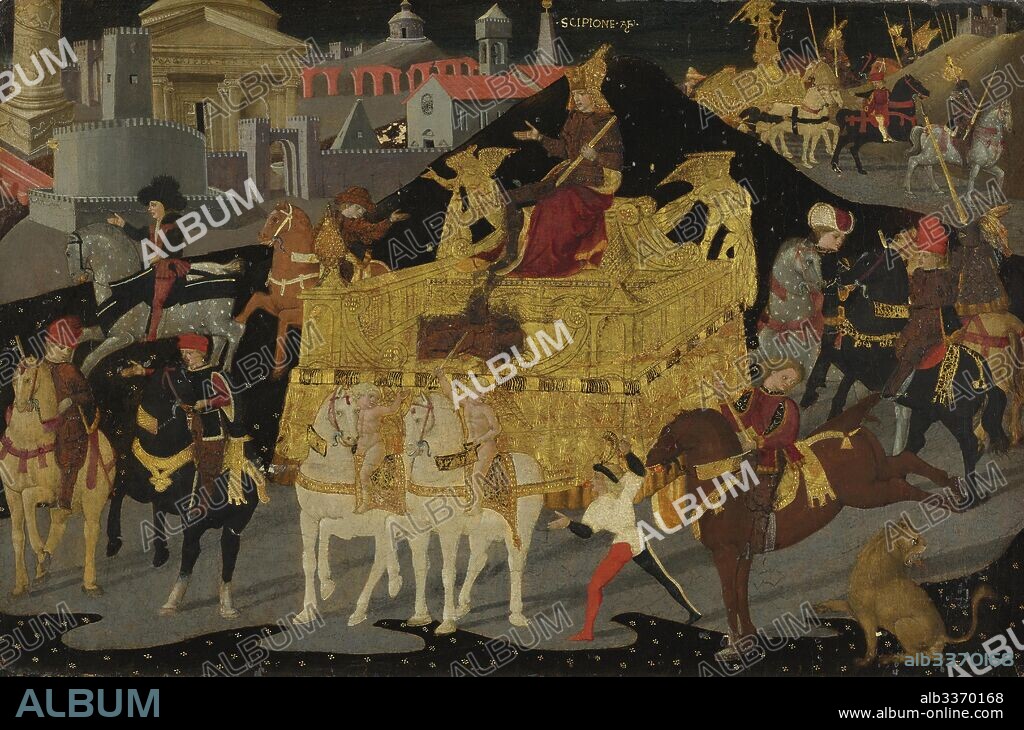 APOLLONIO DI GIOVANNI DI TOMMASO. The Triumph of Scipio Africanus.