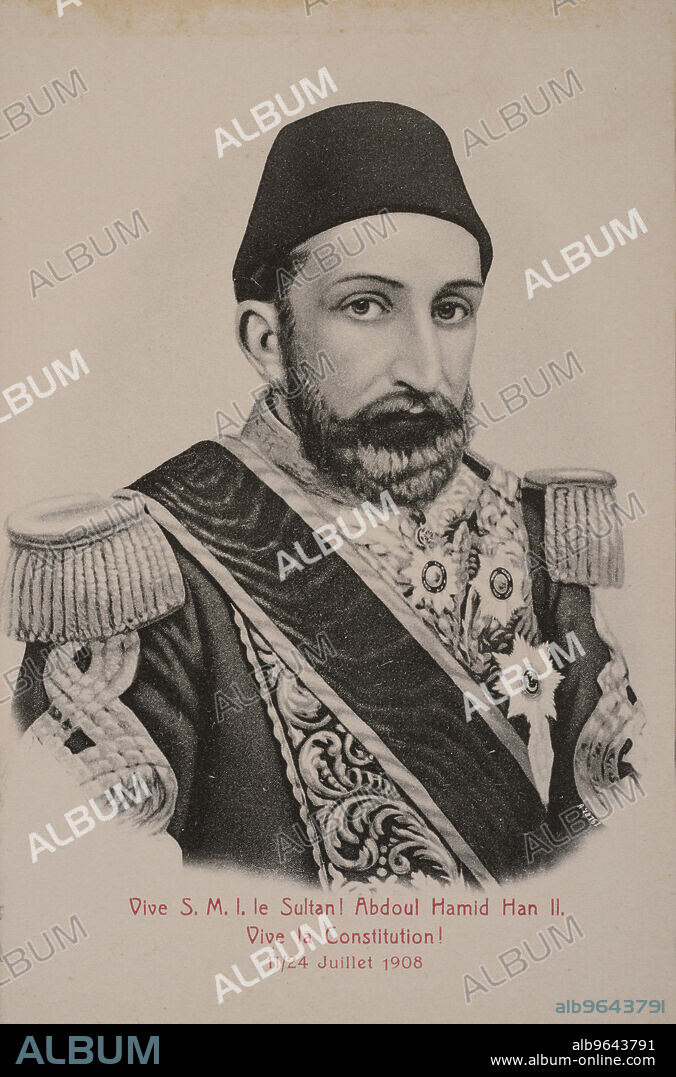 ANONYMOUS. Sultan Abdulhamid II (1842-1918), Emperor of the Ottomans, Caliph of the Faithful.
