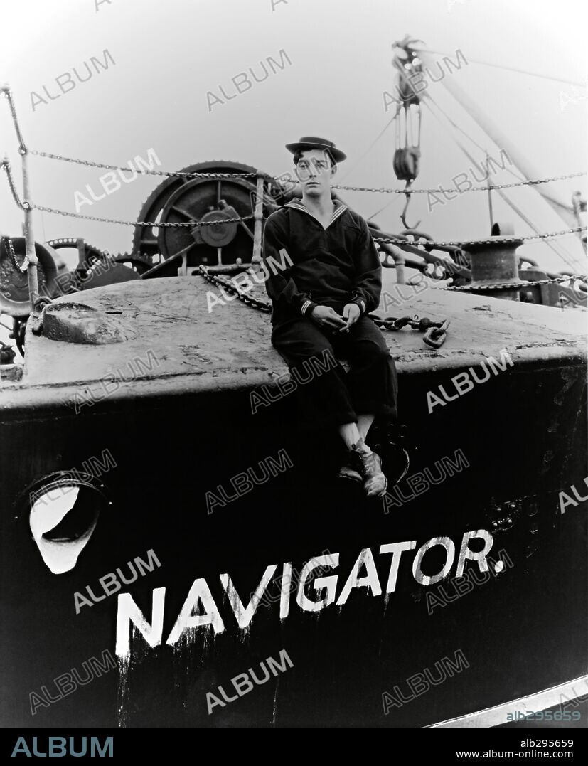 BUSTER KEATON en EL NAVEGANTE, 1924 (THE NAVIGATOR), dirigida por BUSTER KEATON. Copyright M.G.M.