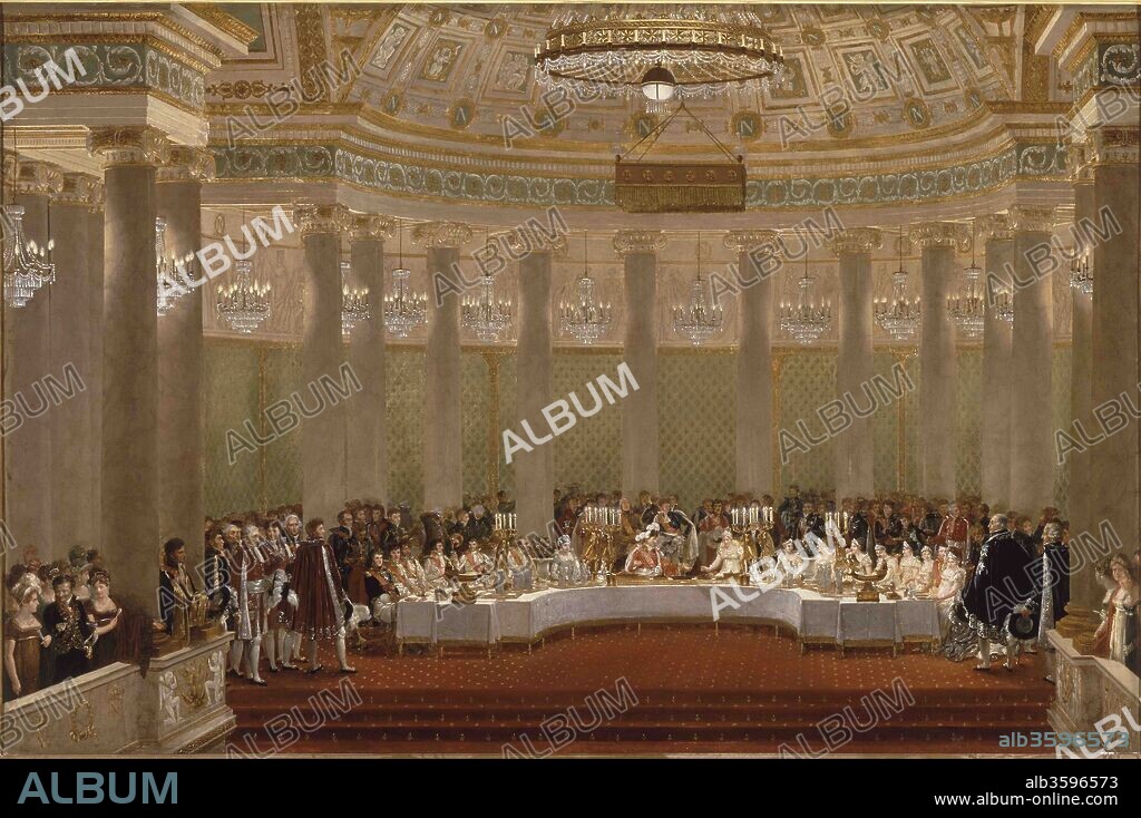 ALEXANDRE BENOîT JEAN DUFAY. The marriage banquet of Napoleon I and Marie-Louise of Austria April 2, 1810.