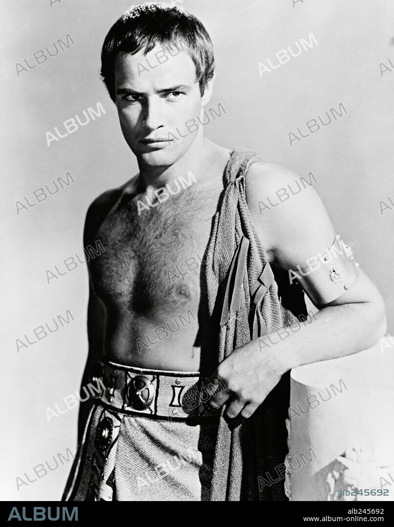 MARLON BRANDO in JULIUS CAESAR, 1953, unter der Regie von JOSEPH L. MANKIEWICZ. Copyright M.G.M / CARPENTER, ERIC.