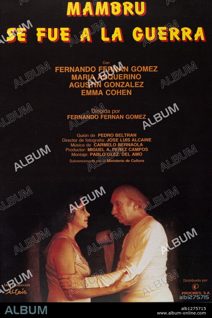 Poster of MAMBRU SE FUE A LA GUERRA, 1986, directed by FERNANDO FERNAN GOMEZ. Copyright ALTAIR PRODUCCIONES.