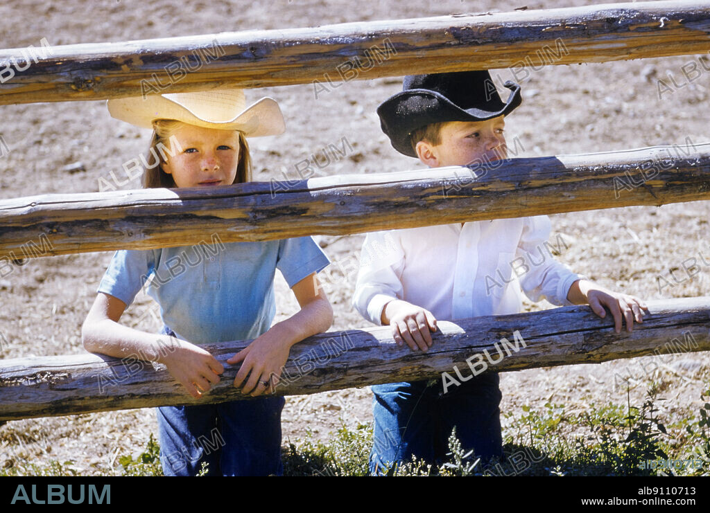 Young Boy and Girl at Dude Ranch, Wilson Wyoming, USA, Toni Frissell Collection, 1958.