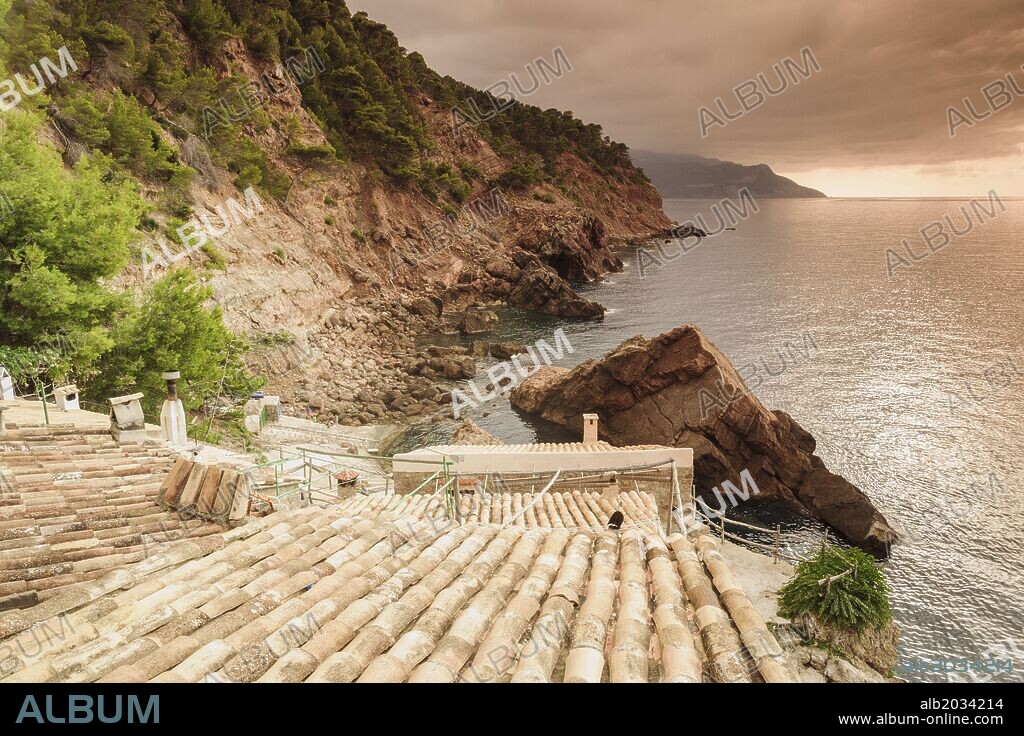 Es Caló de S' Estaca.Valldemossa, Parque natural de la Sierra de Tramuntana. Mallorca. Islas Baleares. Spain.