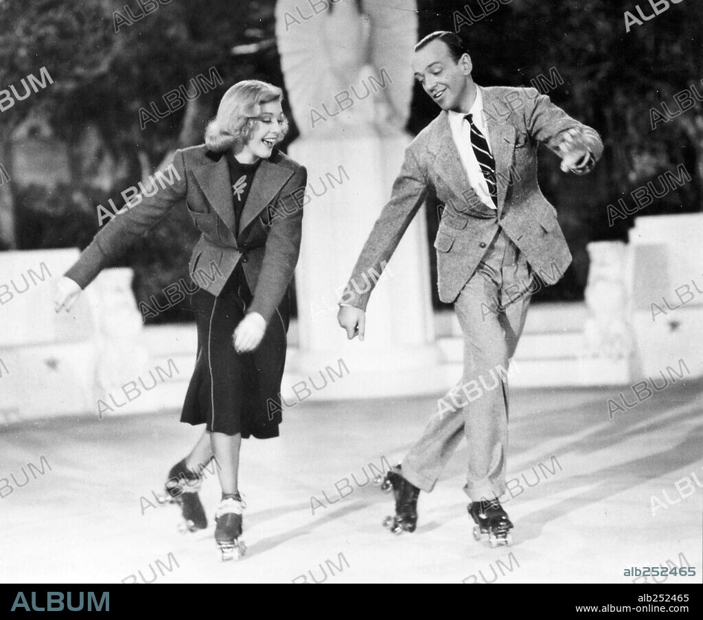 FRED ASTAIRE y GINGER ROGERS en RITMO LOCO, 1937 (SHALL WE DANCE), dirigida por MARK SANDRICH. Copyright RKO.