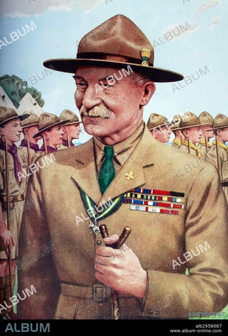 Lord Baden-Powell of Gilwell (1857-1941), founder of the Boy Scout Movement .