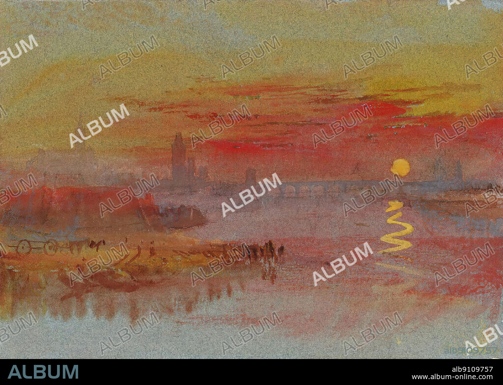 Joseph Mallord William Turner/ The Scarlet Sunset (ca. 1830-1840).