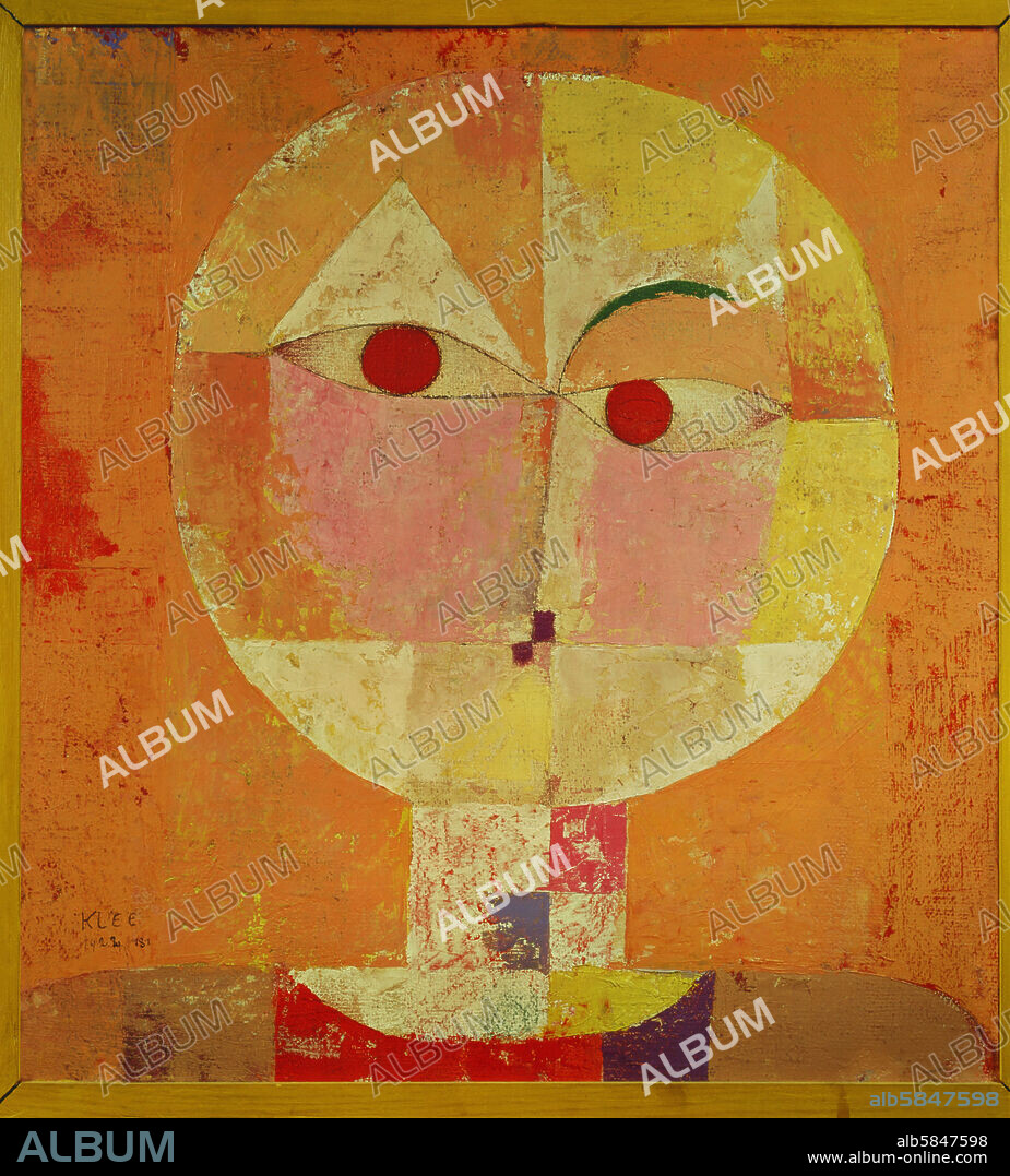 PAUL KLEE. Senecio (Petit viellard) -A tiny old man,1922 Canvas, 36,5 x 38,1 cm.