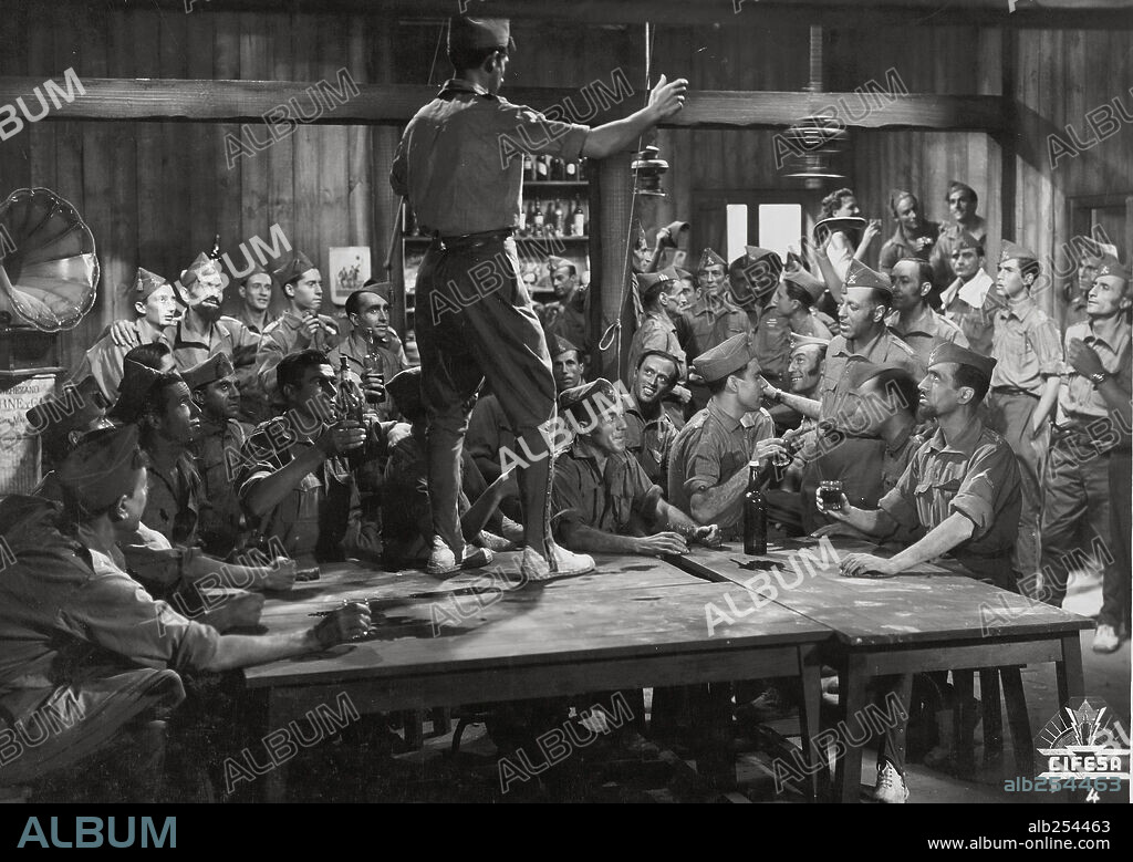FOLLOW THE LEGION!, 1942 (A MI LA LEGION!), directed by JUAN DE ORDUÑA. Copyright CIFESA.