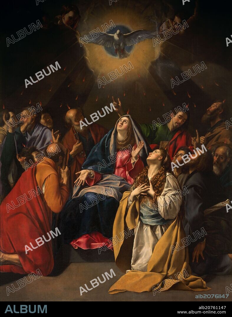 FRAY JUAN BAUTISTA MAINO (1581-1649). 'Pentecost', 1615-1620, Oil on canvas, 324 cm x 246 cm, P03286.