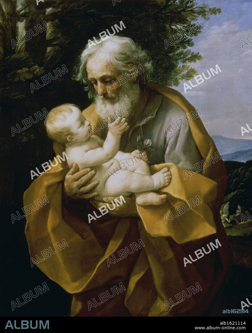 St. Joseph with the Jesus Child   c. 1620-1630   Guido Reni (1575-1642/Bolognese)   Hermitage Museum, St. Petersburg.