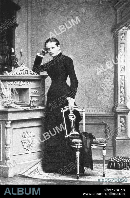 Andreas-Salome, Lou Schriftstellerin und Psychoanalytikerin St. Petersburg 12.2.1861 - Göttingen. 5.2.1937. Porträtaufnahme, um 1880.