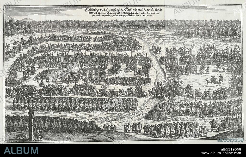 ANONYMOUS. Reception of the Infanta Margaret Theresa of Spain in Vienna on December 6, 1666.