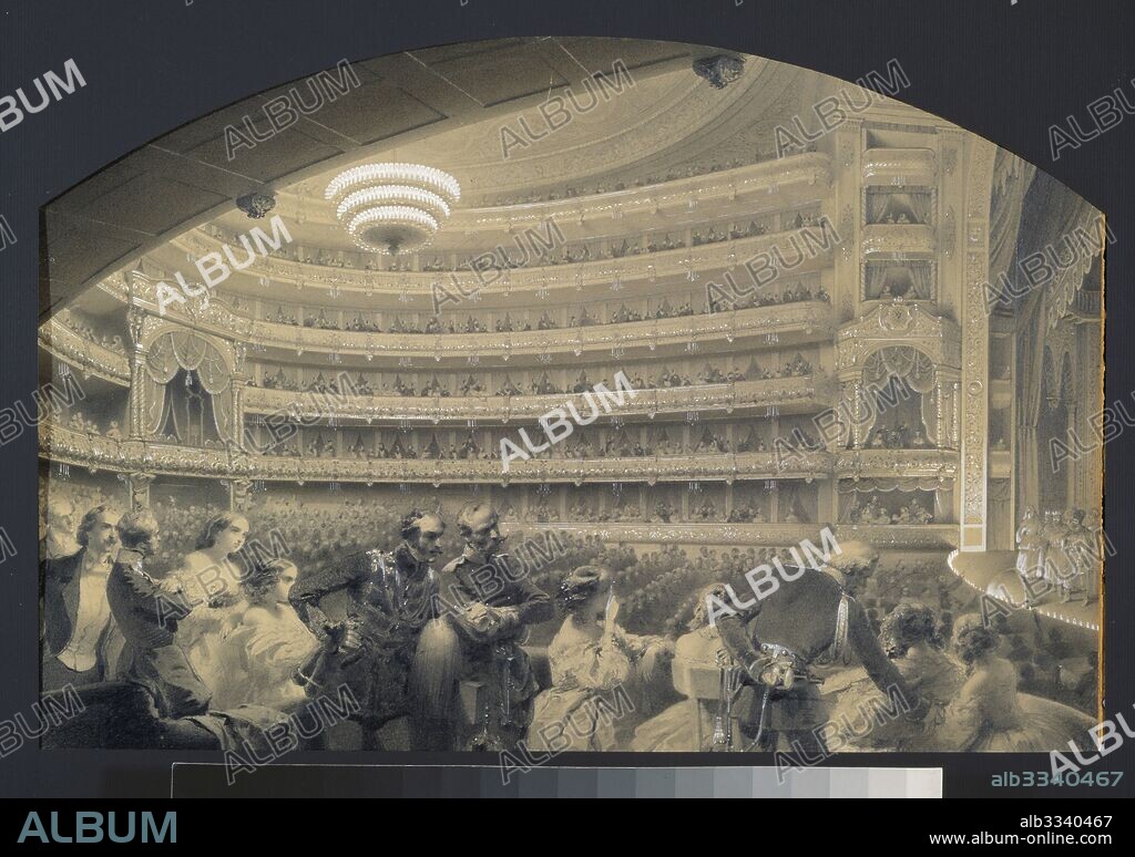 LUDWIG PREMAZZI (LUIGI). The Auditorium of the Saint Petersburg Imperial Bolshoi Kamenny Theatre.