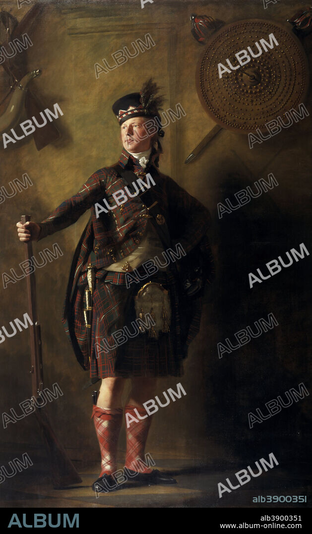 HENRY RAEBURN. Colonel Alastair Ranaldson Macdonell of Glengarry (1771 - 1828). Date/Period: 1812. Painting. Oil on canvas. Height: 2,419 mm (95.23 in); Width: 1,511 mm (59.48 in).
