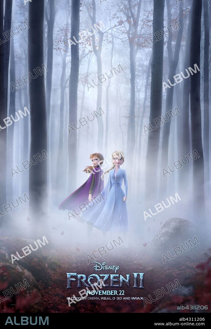 Poster de FROZEN II, 2019, dirigida por CHRIS BUCK y JENNIFER LEE. Copyright WALT DISNEY PICTURES.