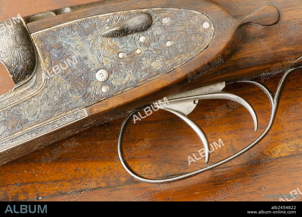escopeta marca Jabali, fabricada por Eduardo Schilling, españa, europa.
