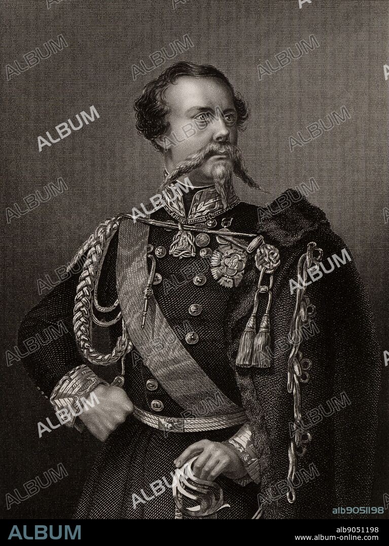 Victor Emmanuel II (1820-1878) King of Piedmont, Savoy and Sardinia from 1849. First King of Italy from 1861. During the Crimean (Russo-Turkish) War (1853-1856) Italy was allied with Britain and France against Russia. Engraving.
