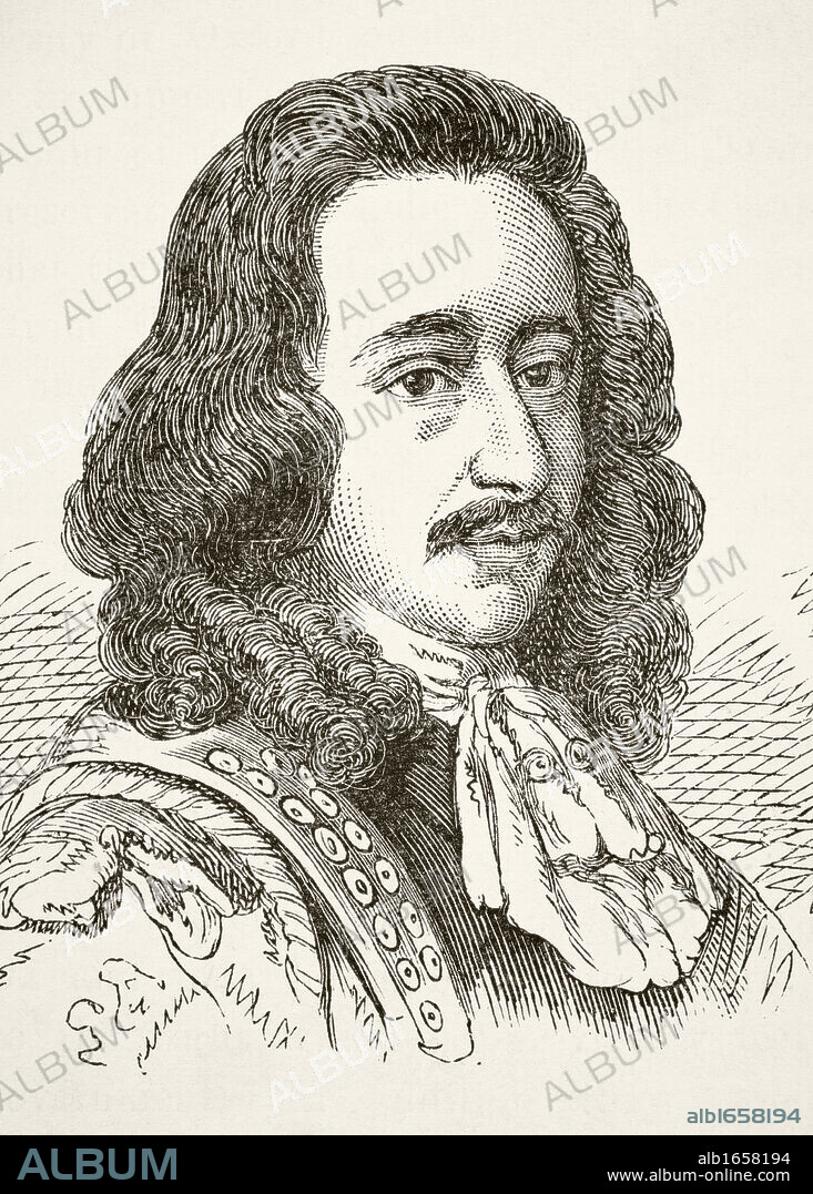 Algernon Sidney 1622 to 1683, English whig politician From The National and Domestic History of England by William Aubrey published London circa 1890.