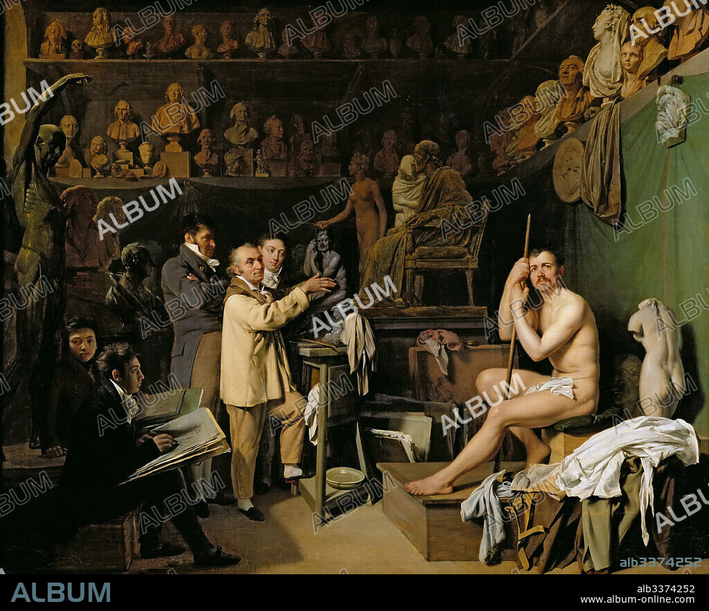 LOUIS-LEOPOLD BOILLY. The Studio of Jean Antoine Houdon (1741-1828).