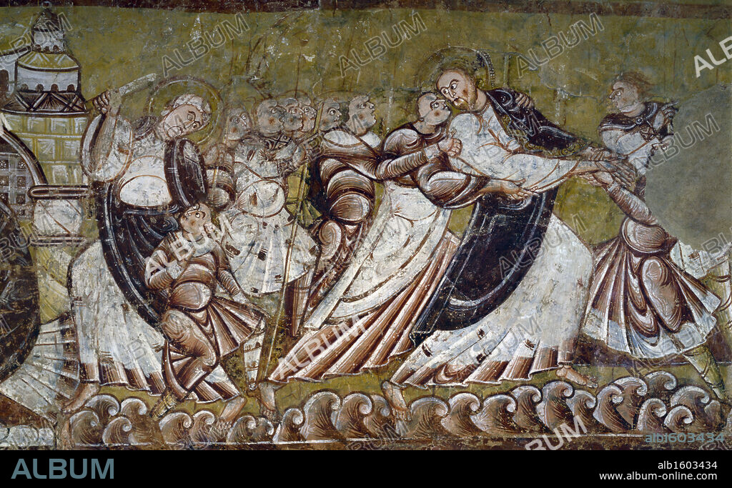 Arrest of Christ and the Kiss of Judas by artist unknown,  France,  Colmar,  St. Martin.