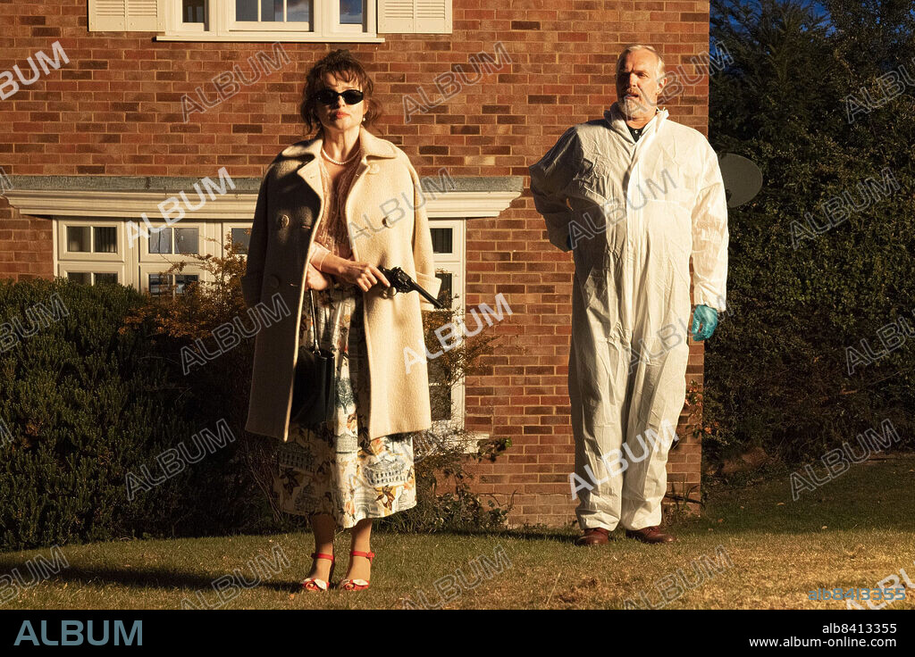 GREG DAVIES and HELENA BONHAM CARTER in THE CLEANER, 2021, directed by ALEX WINCKLER and TOM MARSHALL. Copyright Studio Hamburg UK.