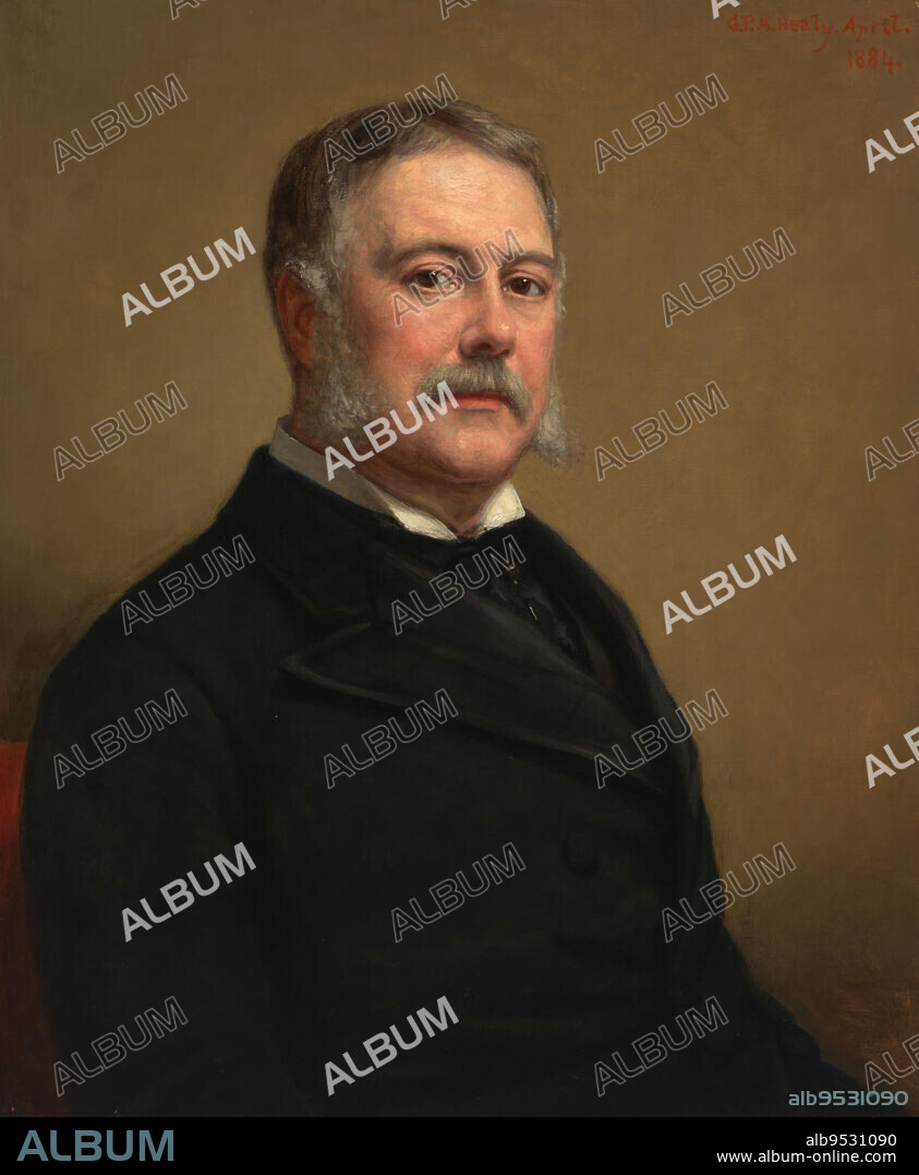 GEORGE PETER ALEXANDER HEALY. Chester Alan Arthur. oil on canvas. Date: April 1884.