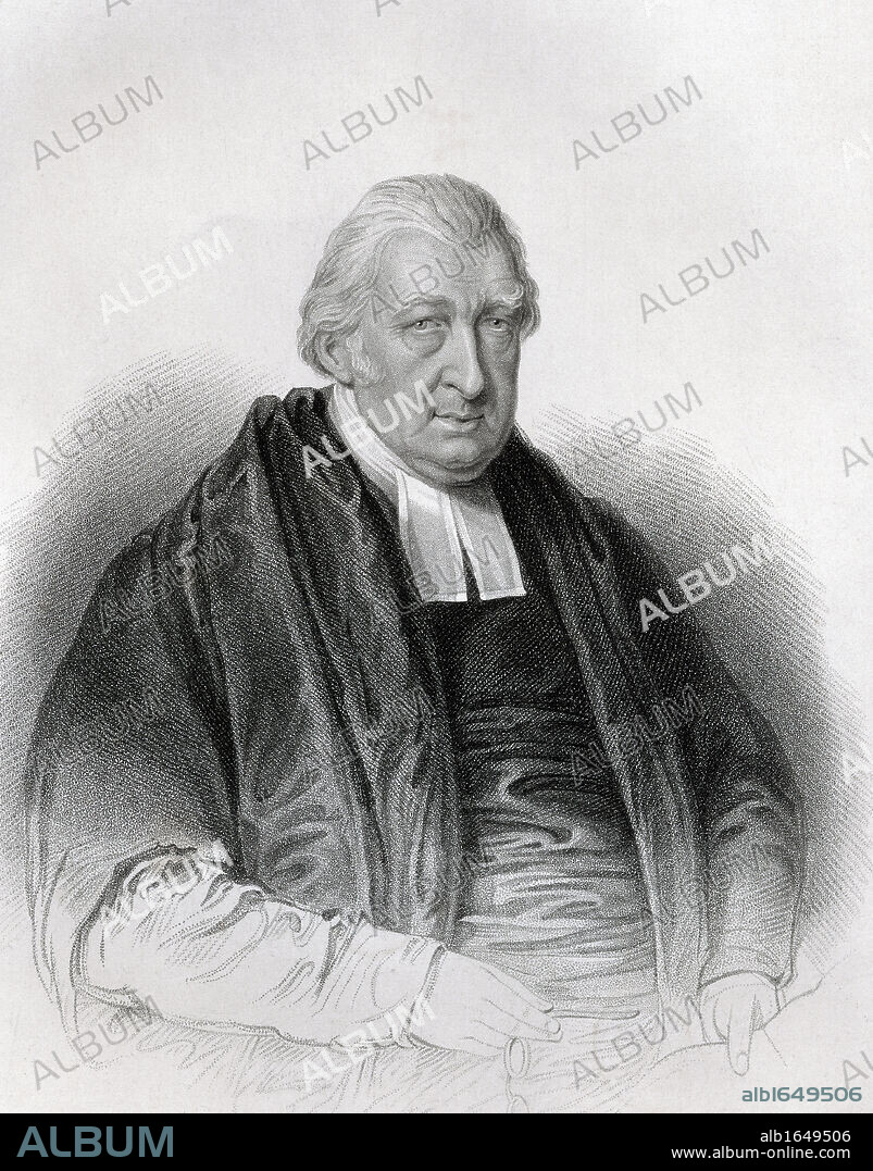 Rev Rowland Hill 1744 to 1833 English preacher and evangelical Engraved by S Freeman after W Derby From the book The National Portrait Gallery Volume IV published c1820.