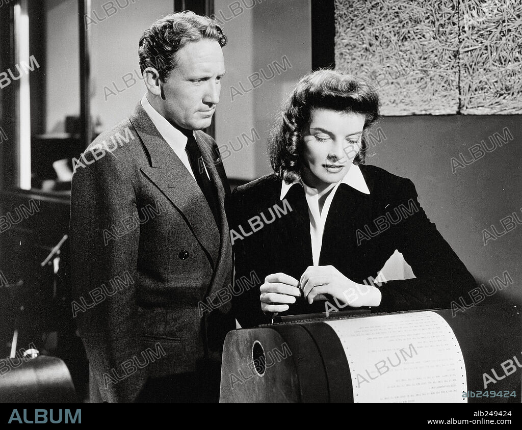 KATHARINE HEPBURN y SPENCER TRACY en LA MUJER DEL AÑO, 1942 (WOMAN OF THE YEAR), dirigida por GEORGE STEVENS. Copyright M.G.M.