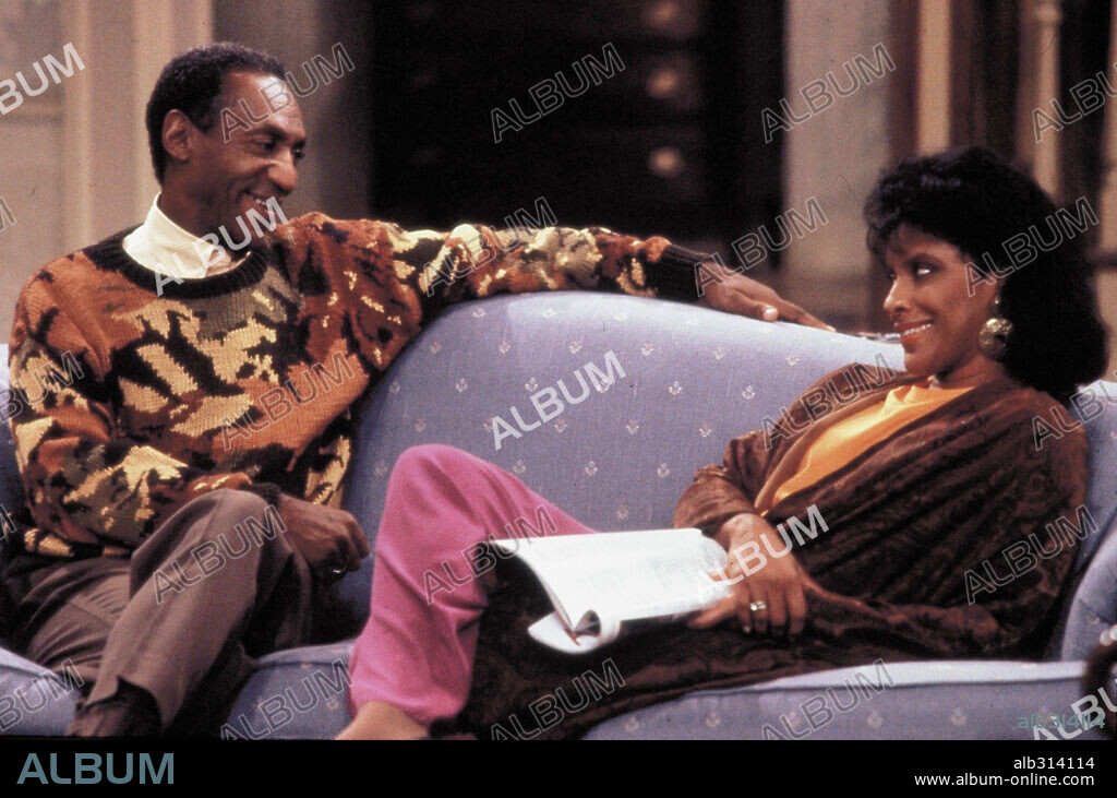 BILL COSBY und PHYLICIA RASHAD in THE COSBY SHOW, 1984, unter der Regie von JAY SANDRICH. Copyright CARSEY-WERNER CO./NBC.