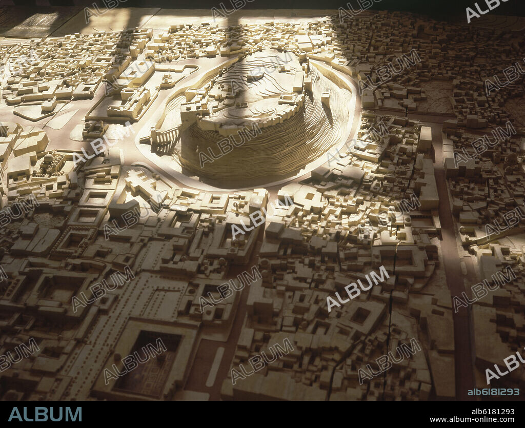 MAQUETA DE LA CIUDAD DE ALEPO-RECONSTRUCCION.