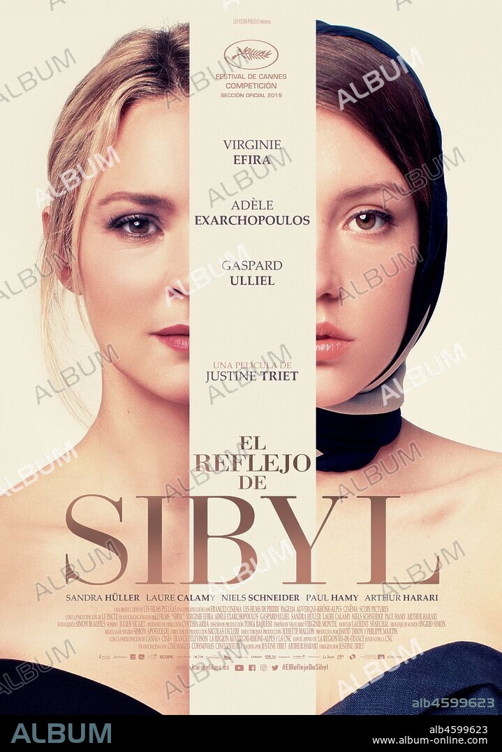 Affiche de SIBYL, 2019. Copyright Les Films Pelléas / France 2 Cinema / Les Films de Pierre.