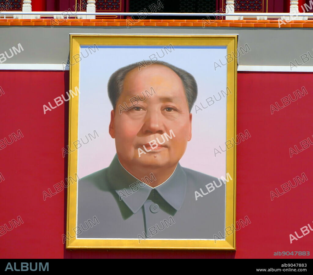 Portrait of Mao Zedong (Chinese communist leader) above the Tiananmen, or Gate of Heavenly Peace, is a monumental gate in the centre of Beijing, widely used as a national symbol of China. First built during the Ming dynasty in 1420, Tiananmen was the entrance to the Imperial City, within which the Forbidden City was located.