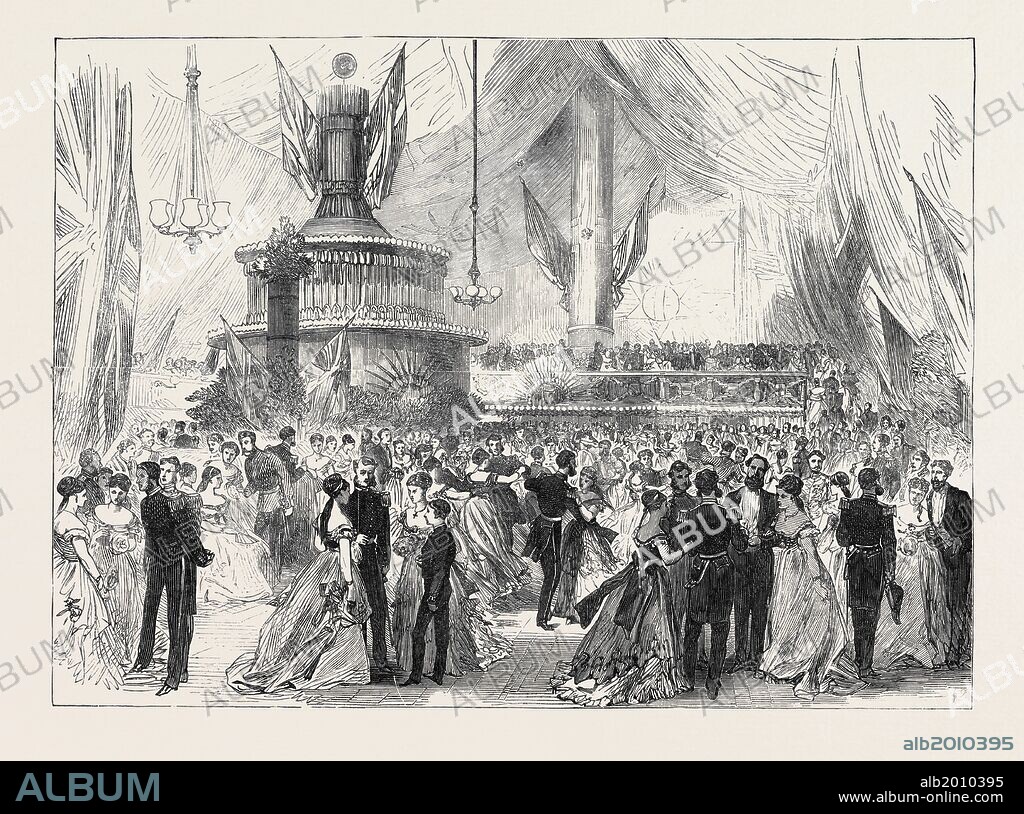 NEW YEAR'S EVE BALL ON BOARD H.M.S. CALEDONIA, AT MALTA, 1869.