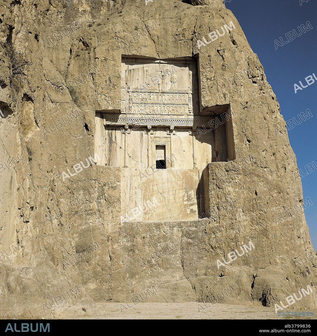 Tomb of Darius II (425-405 BCE), located in Naqsh-e Rostam, about 12 km northwest of Persepolis, which was the ancient capital of Iran.