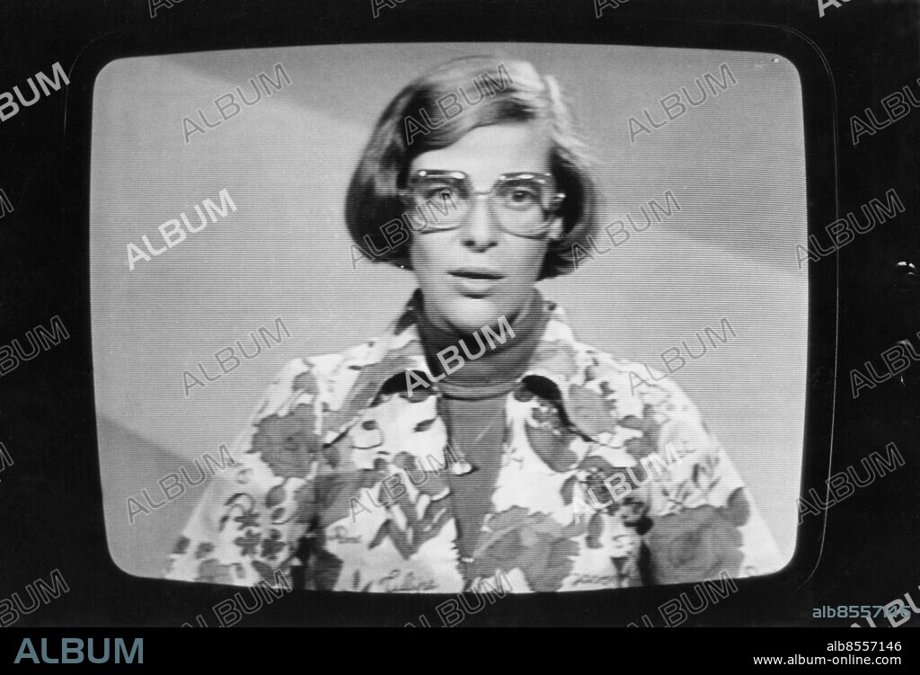 OKÄNT FOTODATUM.. Orig. bildtext...Åsa Bodén 1977 Anm. Väder Publ. i boken Nedslag i Sveriges Televisions historia sid.155 CD 137 Publ. i RiR 31/91 Meteorologer persons: Åsa Bodén sites: SVERIGE.