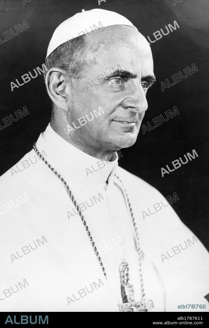 PAULO VI (Concesio, 1897-Roma, 1978). Papa italiano de nombre Giovanni Batista Montini. Elegido papa en 1963. Continuó y dio fin al II Concilio Vaticano. Autor de las encíclicas Ecclesiam suam (1964), Populorum progressio (1967), Mysterium fidei (1965), Sacerdotalis celibatus (1967) y Humanae viate (1968) .