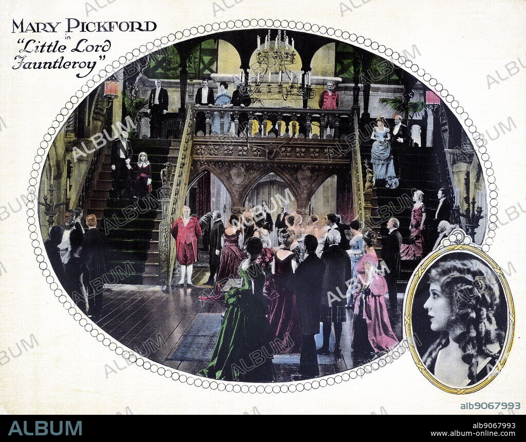 Mary Pickford in 'Little Lord Fauntleroy' drama film based on the 1886 novel of the same name by Frances Hodgson Burnett.