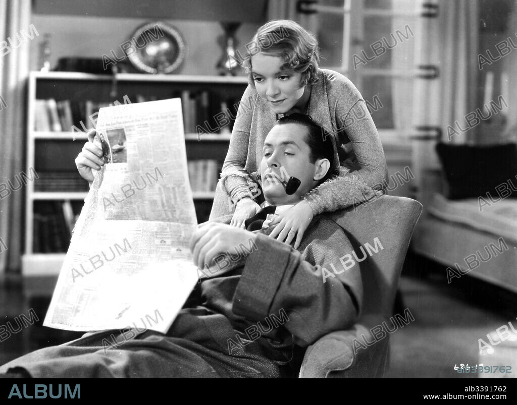 HELEN HAYES and ROBERT MONTGOMERY in ANOTHER LANGUAGE, 1933, directed by EDWARD H. GRIFFITH. Copyright METRO GOLDWYN MAYER.