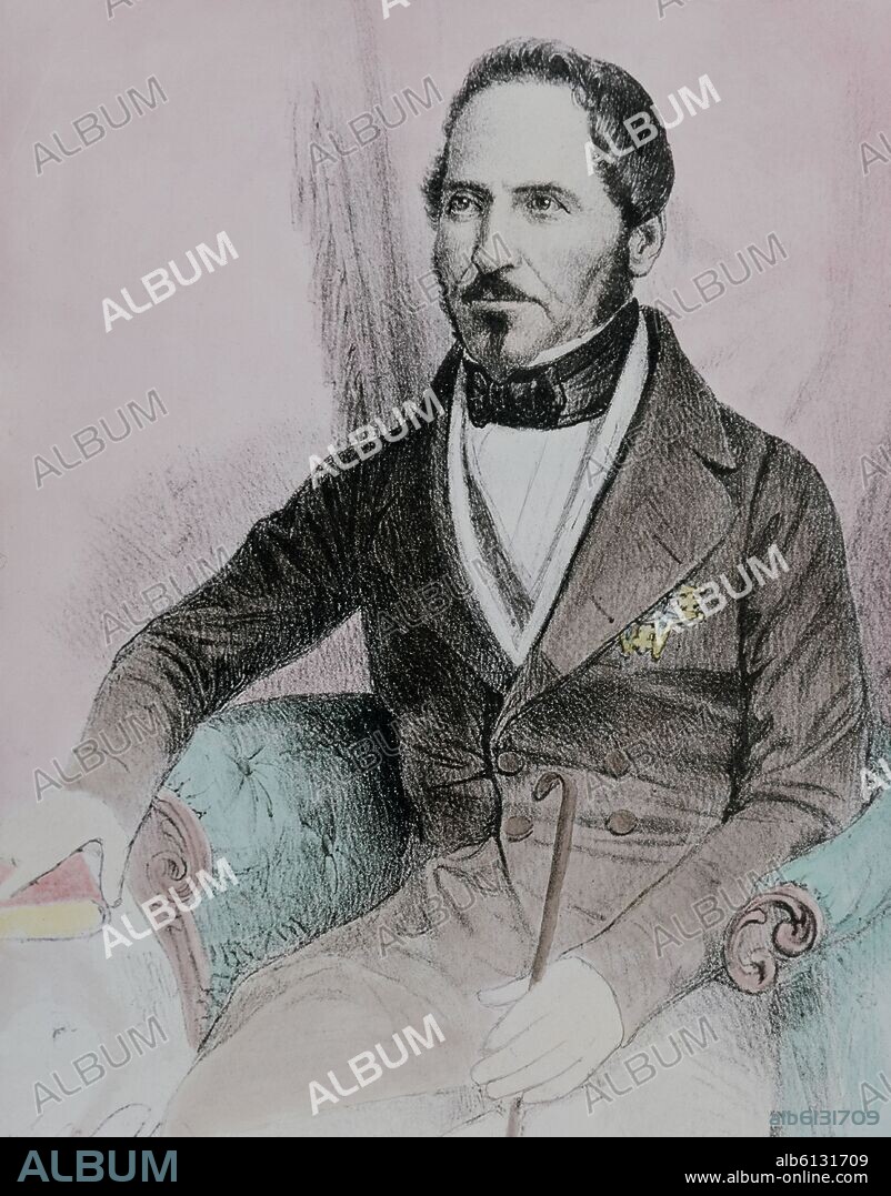 GENERAL ESPARTERO - GRABADO SIGLO XIX.