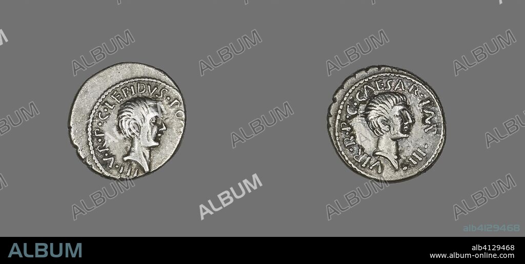 ANCIENT ROMAN. Denarius (Coin) Portraying Lepidus. Roman. Date: 42 BC. Dimensions: Diam. 1.9 cm; 3.87 g. Silver. Origin: Roman Empire.