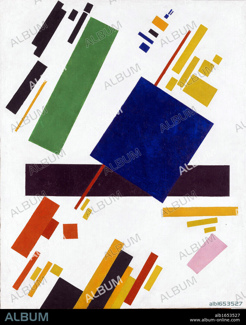 Suprematist Composition', 1912. Oil on canvas. Kazimir Malevich (1878-1935) Russian artist. Abstract.
