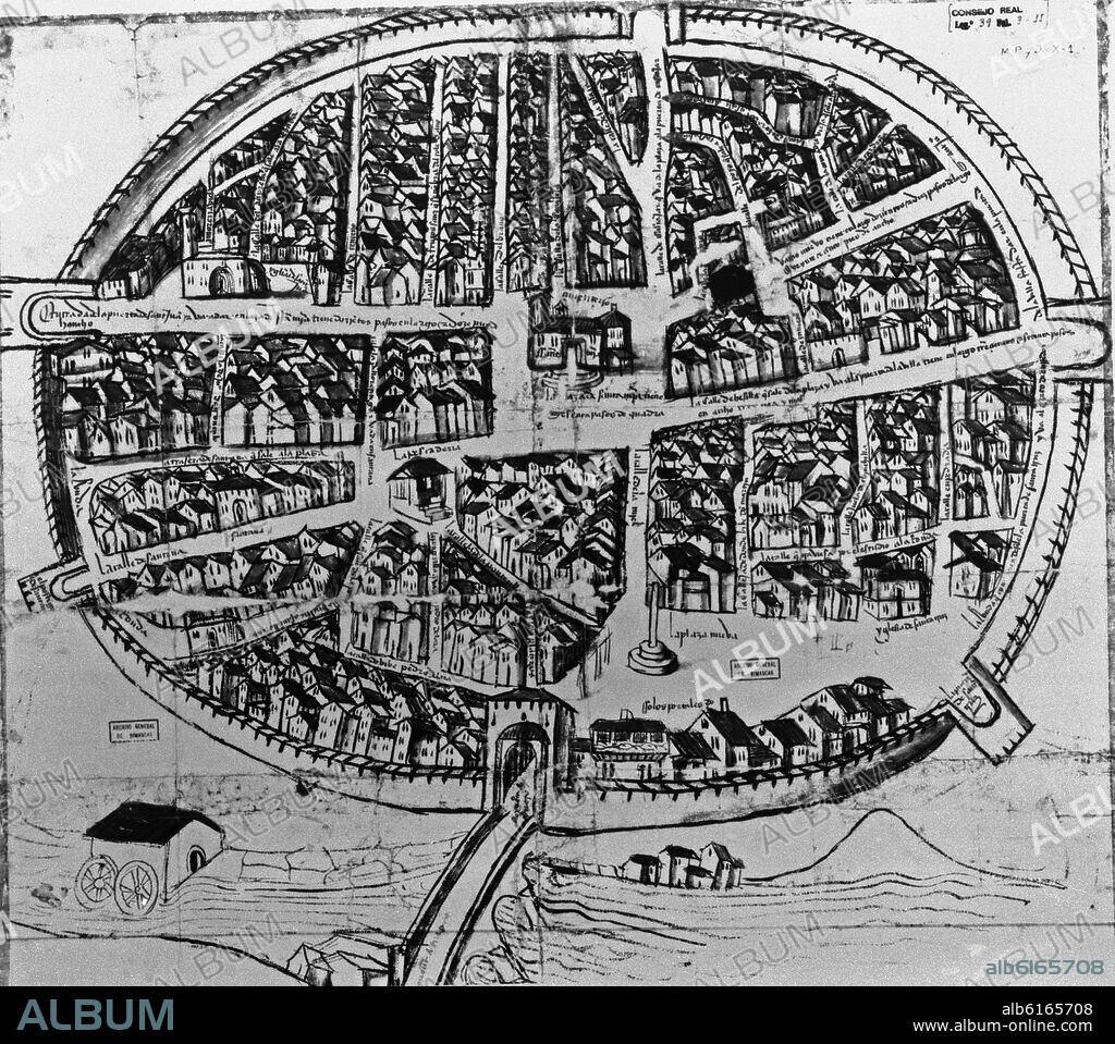 ARANDA DE DUERO - PLANO DE 1503.