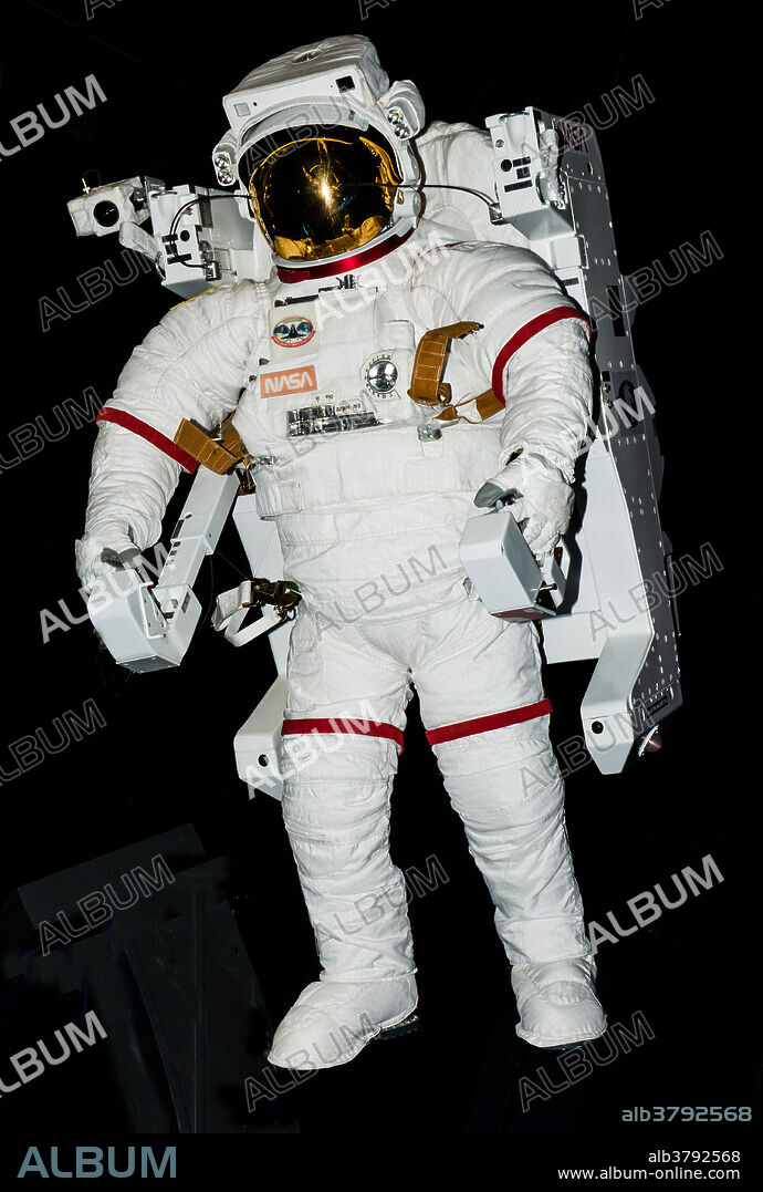 Astronauts Manned Manoeuvring Unit. Kennedy Space Center, Florida.