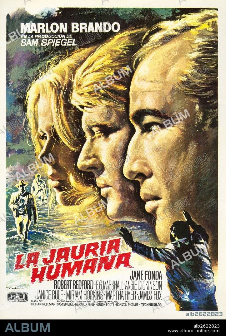 Poster de LA JAURÍA HUMANA, 1966 (THE CHASE), dirigida por ARTHUR PENN. Copyright UNITED ARTISTS.
