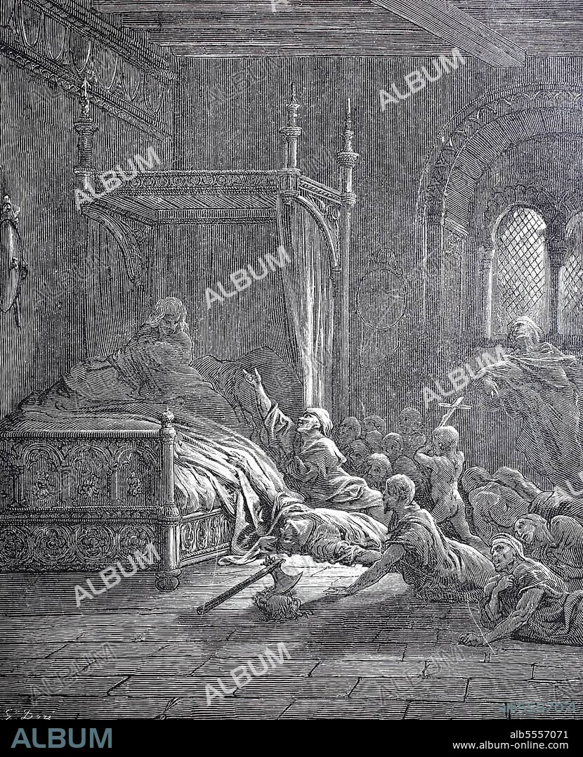 Fulco of Jerusalem or Fulco V of Anjou the Younger, Fulk, Fulco, 1089, 92-1143, also known as Fulk the Younger, was the Count of Anjou from 1109 to 1129 and the King of Jerusalem from 1131 until his death, First Crusade, Historical, digital reproduction of a 19th century original