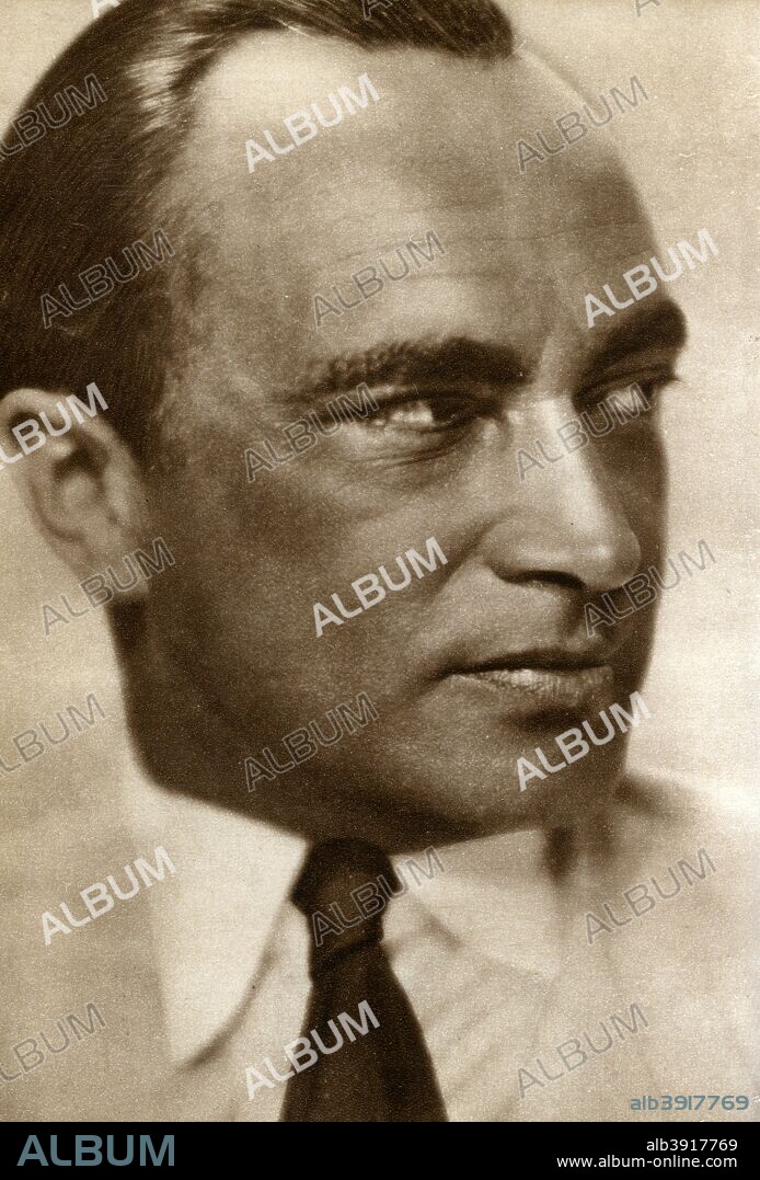 Conrad Veidt, German actor, 1933. Veidt (1893-1943) was a German actor, well known for his roles in such films as 'The Cabinet of Dr Caligari' (1920) and 'Casablanca' (1942).