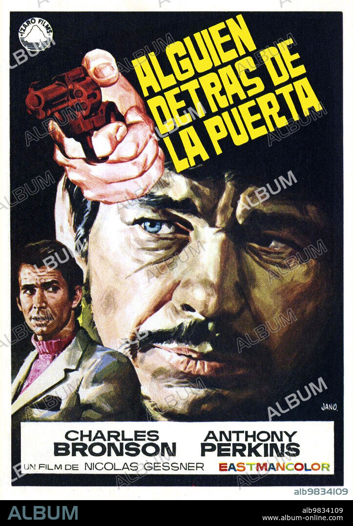 Plakat zu QUELQU'UN DERRIERE LA PORTE, 1971, unter der Regie von NICOLAS GESSNER.